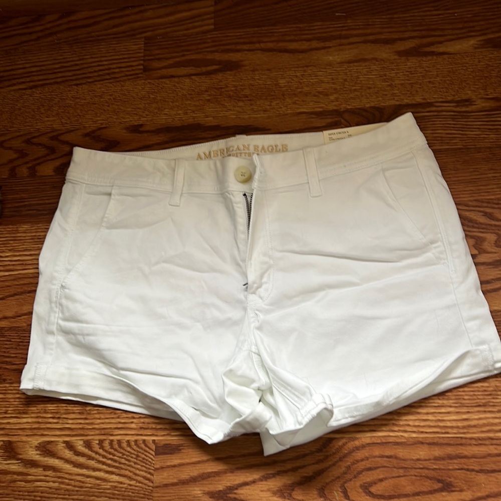 White American eagle shorts